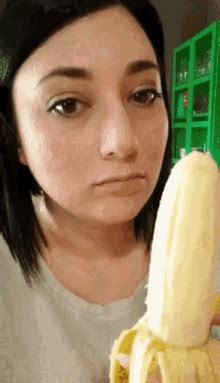 eating a banana gif|Eating banana GIF